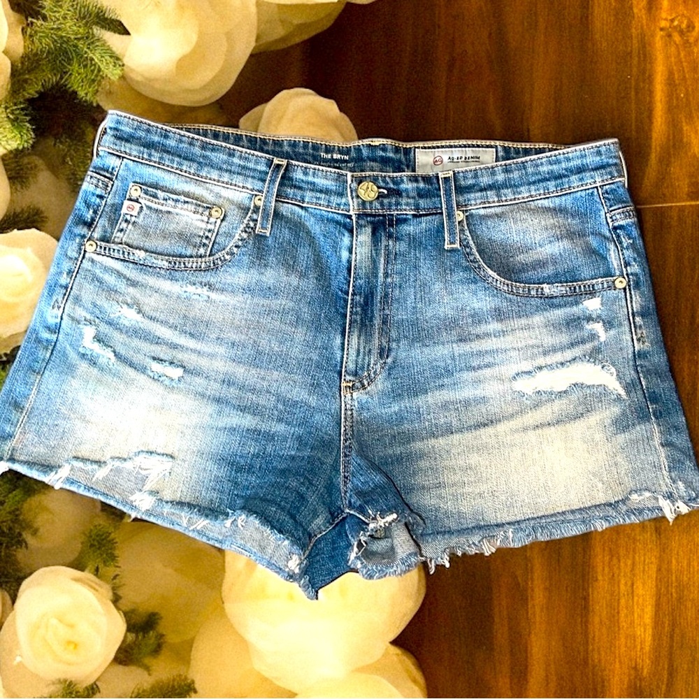 AG-ED DENIM Adriano Goldschmeid AG The Bryn Boyfriend cut off size 33 waist NEW
